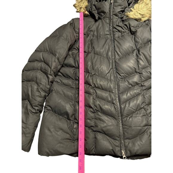 Land’s End Women’s Down Jacket with Hood Black Size XL - Picture 2 of 7